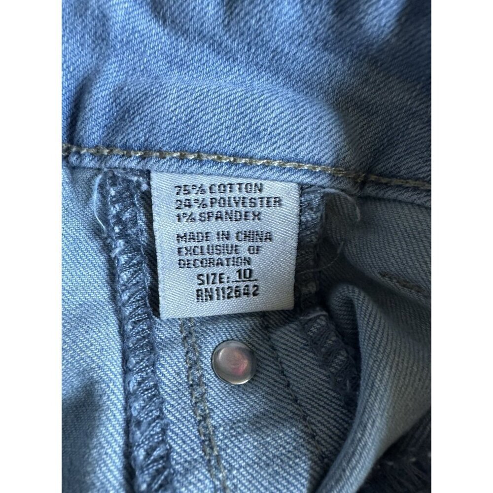 Revelation Denim High Rise Bootcut Flare Jeans Size 10 Light Wash Sailor Buttons - Picture 6 of 6